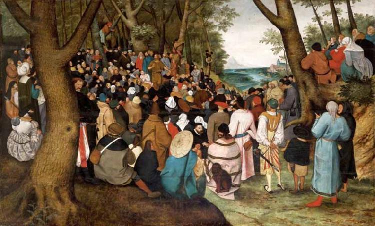 Pieter Brueghel the Younger The Preaching of St John the Baptist